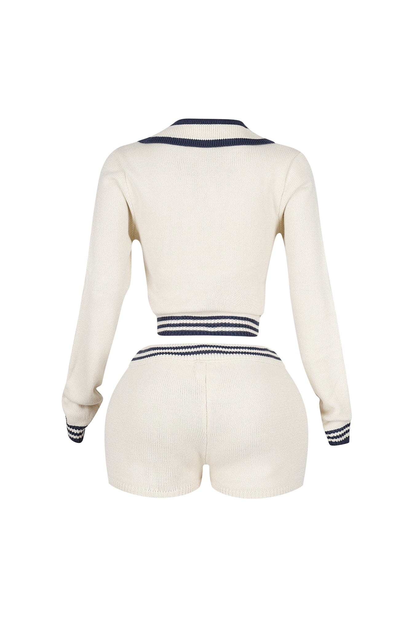 10 Out Of 10 Knit Collared Top & Shorts SET - Image 10