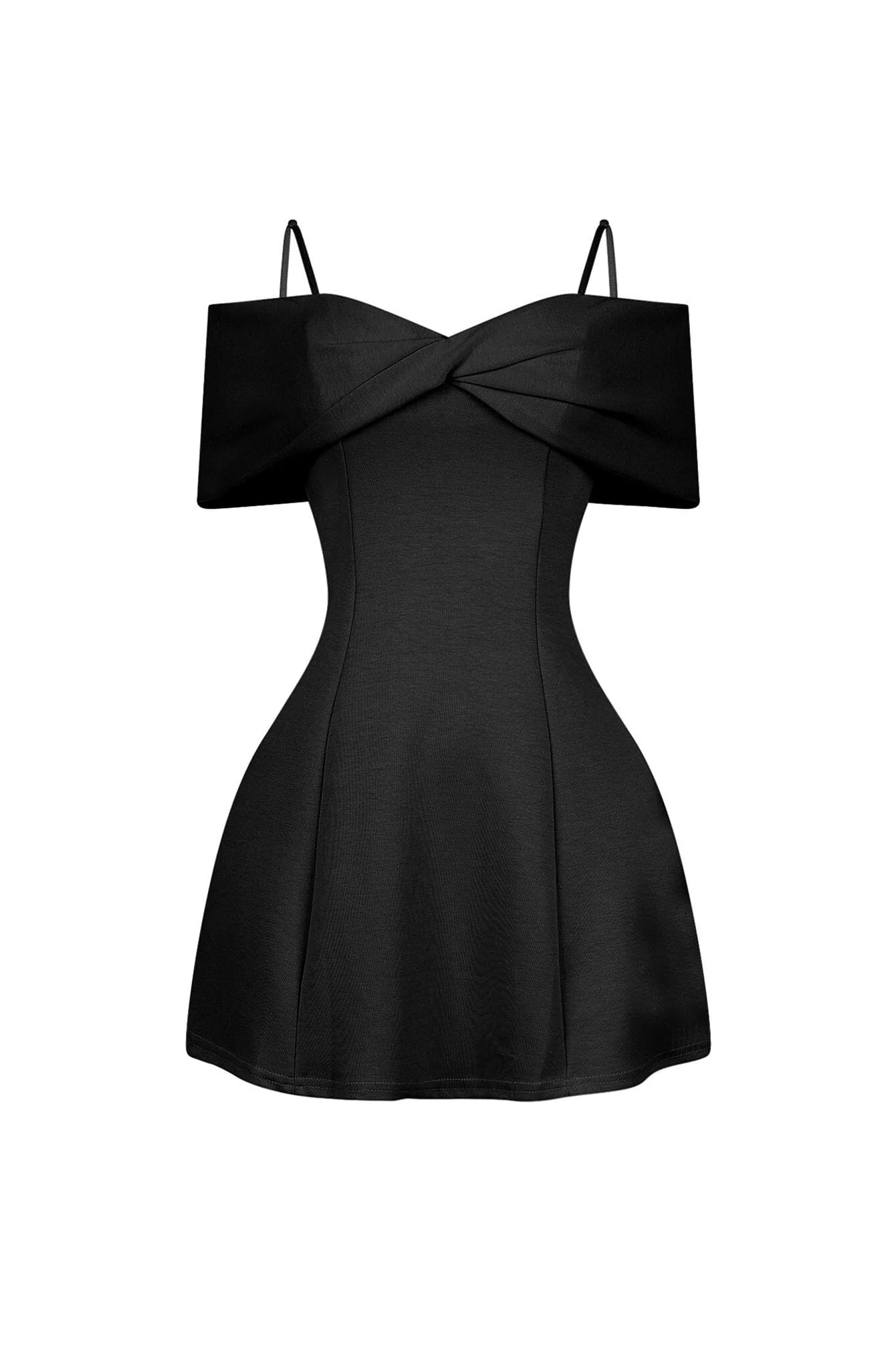 Ariana Pleated Off Shoulder Mini Dress - Image 5