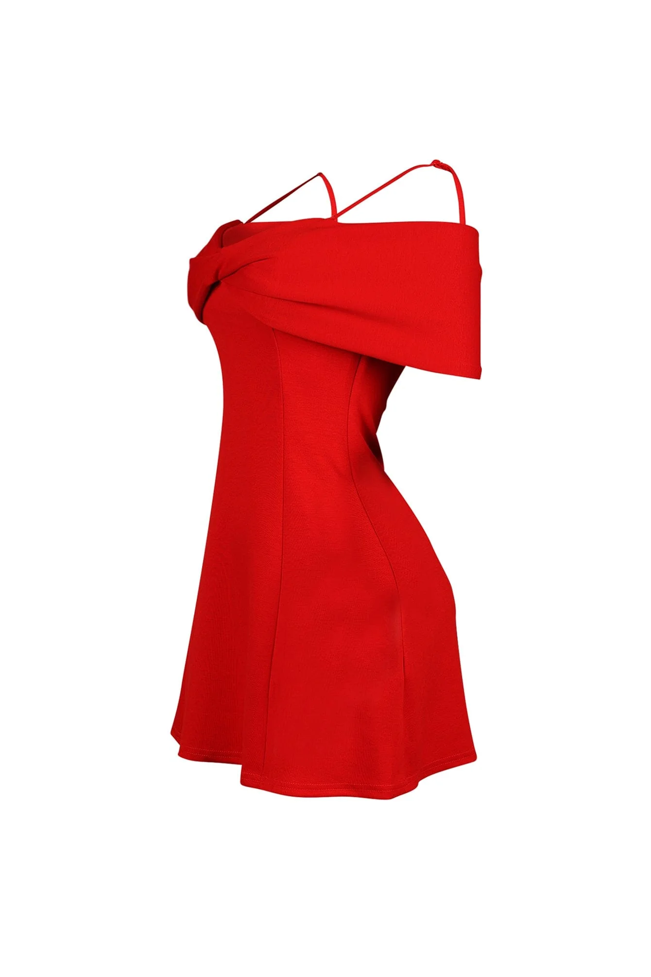 Ariana Pleated Off Shoulder Mini Dress - Image 8