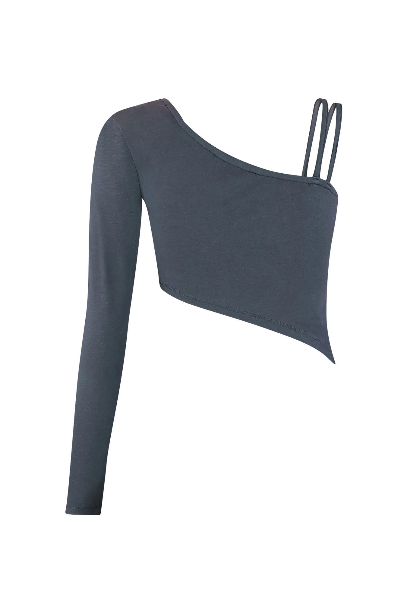 Later Asymmetrical Crop Top - Image 3