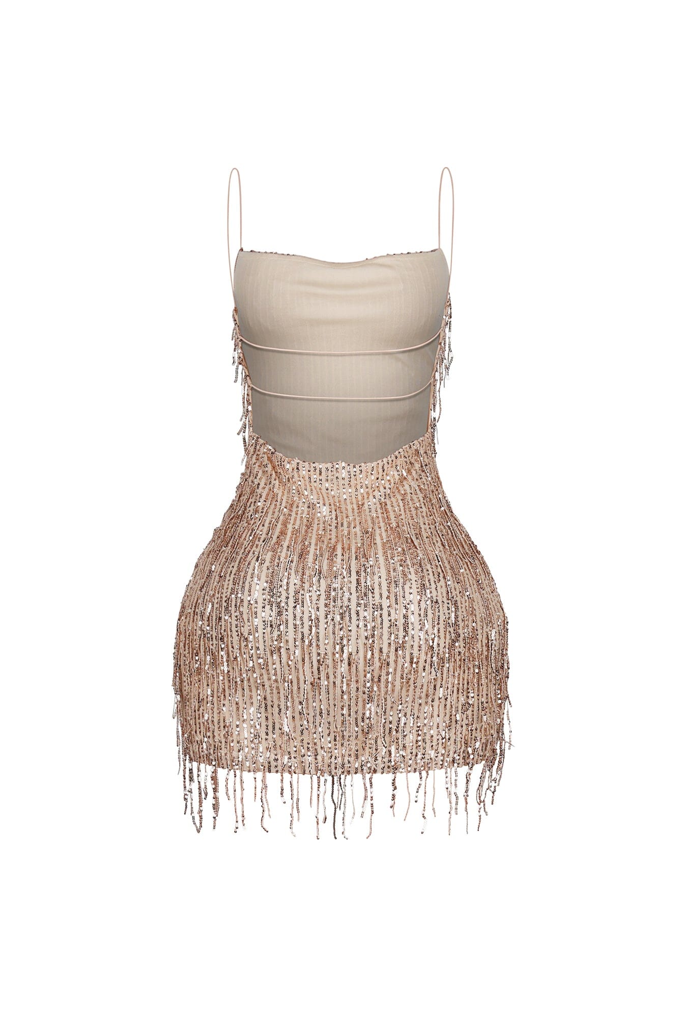 Attractive Sequin Fringe Mini Dress - Image 11