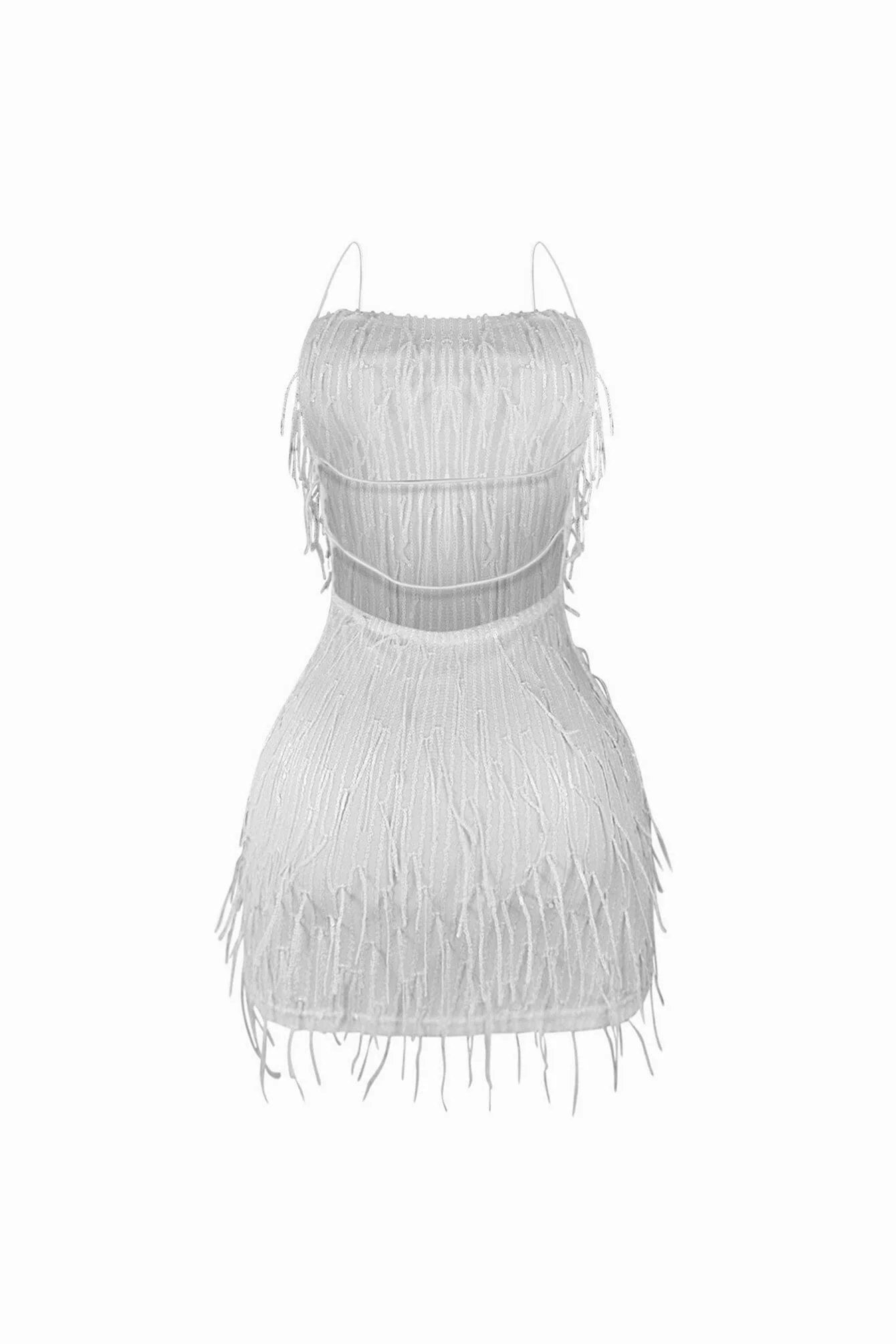 Attractive Sequin Fringe Mini Dress - Image 12