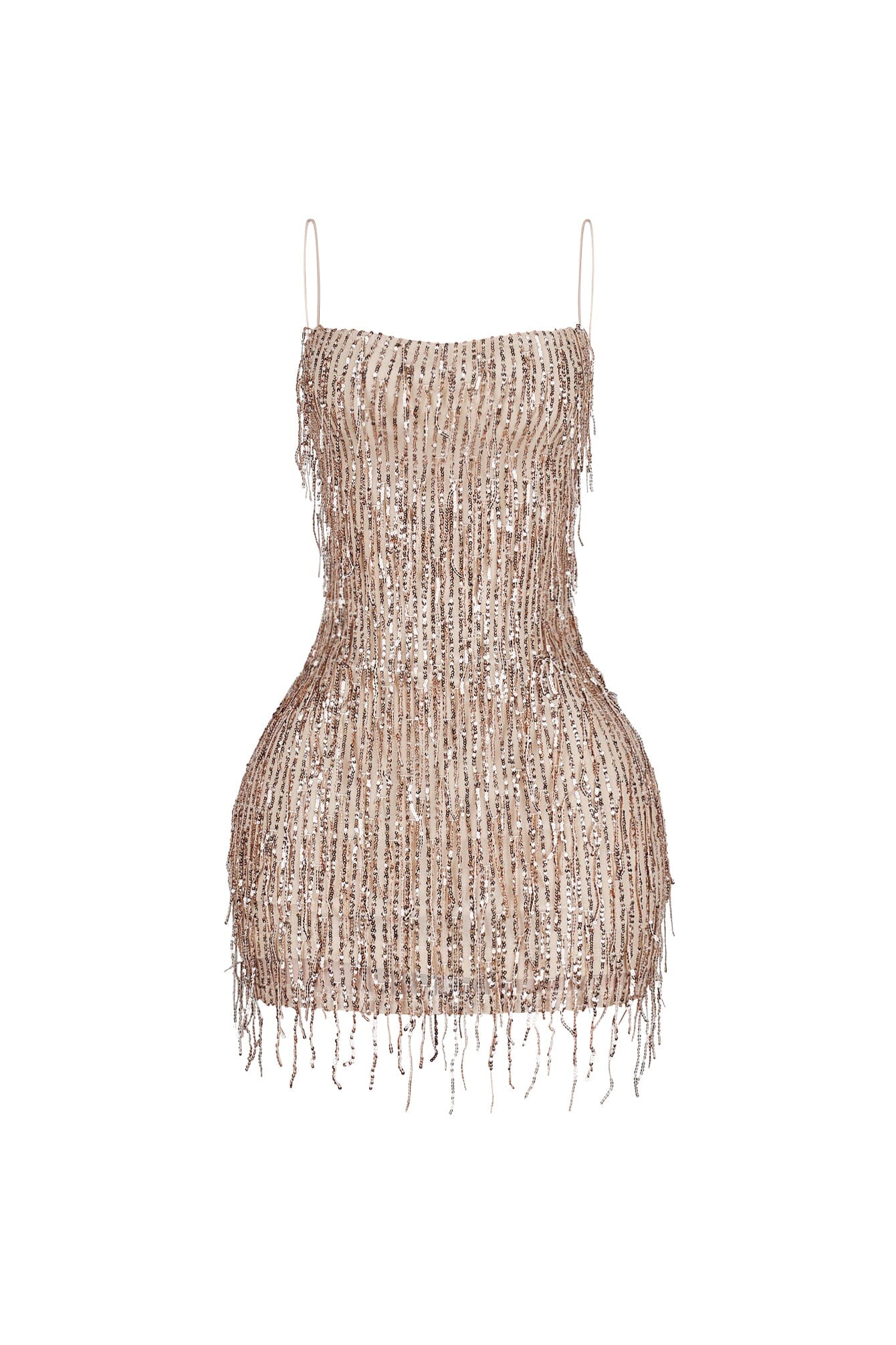 Attractive Sequin Fringe Mini Dress - Image 8