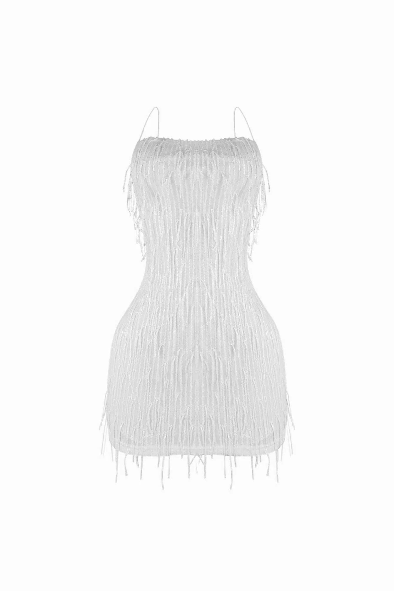 Attractive Sequin Fringe Mini Dress - Image 9
