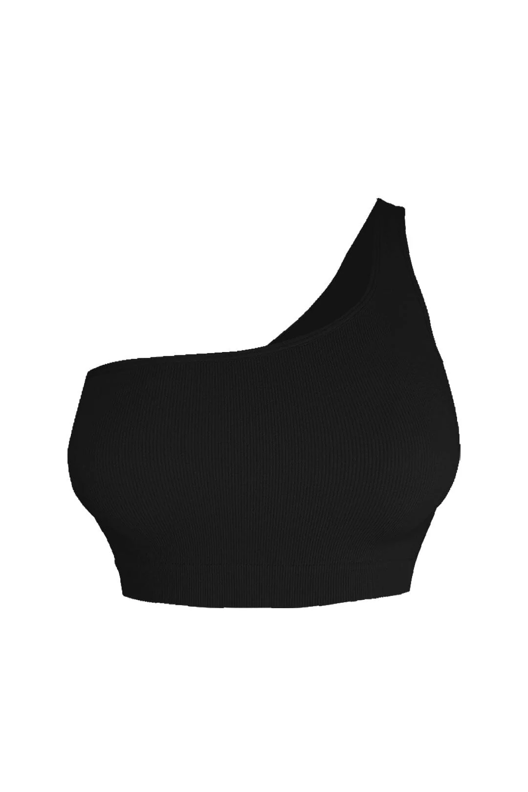 Feel Free Basic One Shoulder Crop Top - Image 5