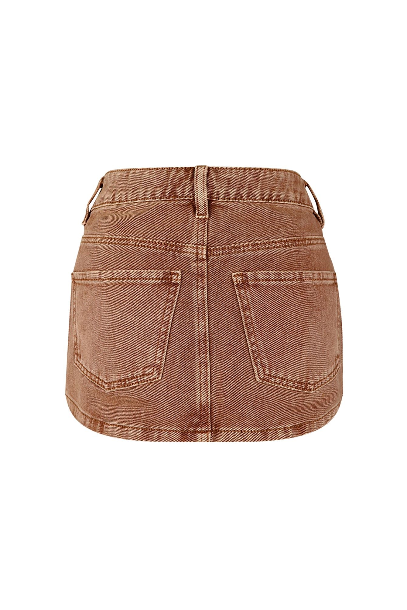 Maggie Denim Cargo Mini Skirt - Image 3