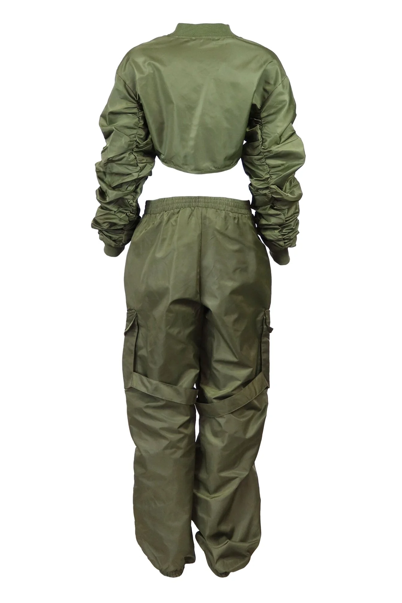 Elora Nylon Bomber Jacket & Jogger SET - Image 5