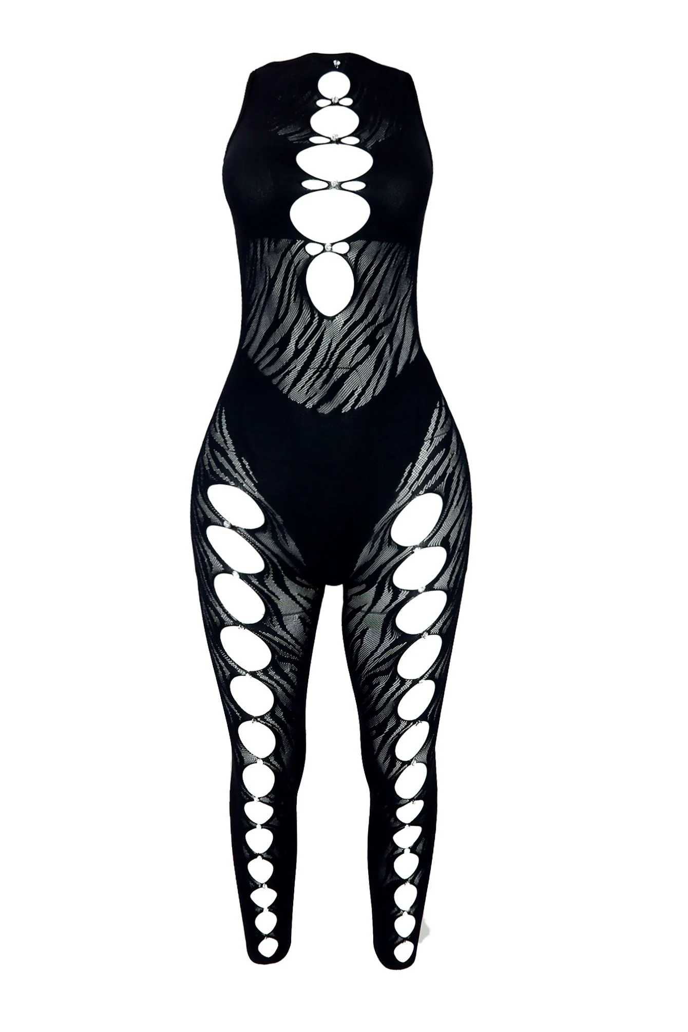 Xia Hallow Out Sleeveless Cutout Jumpsuit - Image 3