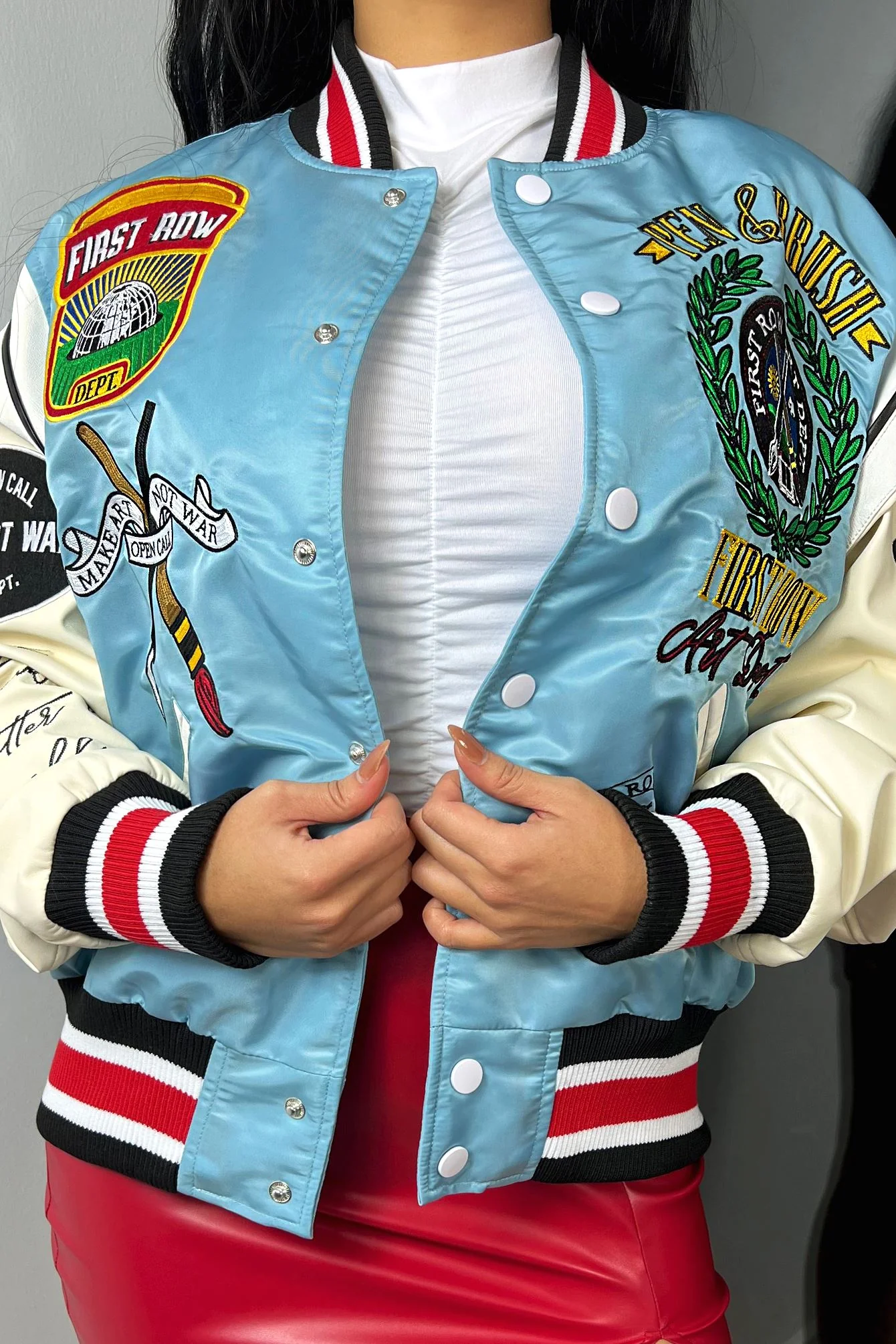 Ivy League Patchwork Varsity Jacket - Image 4
