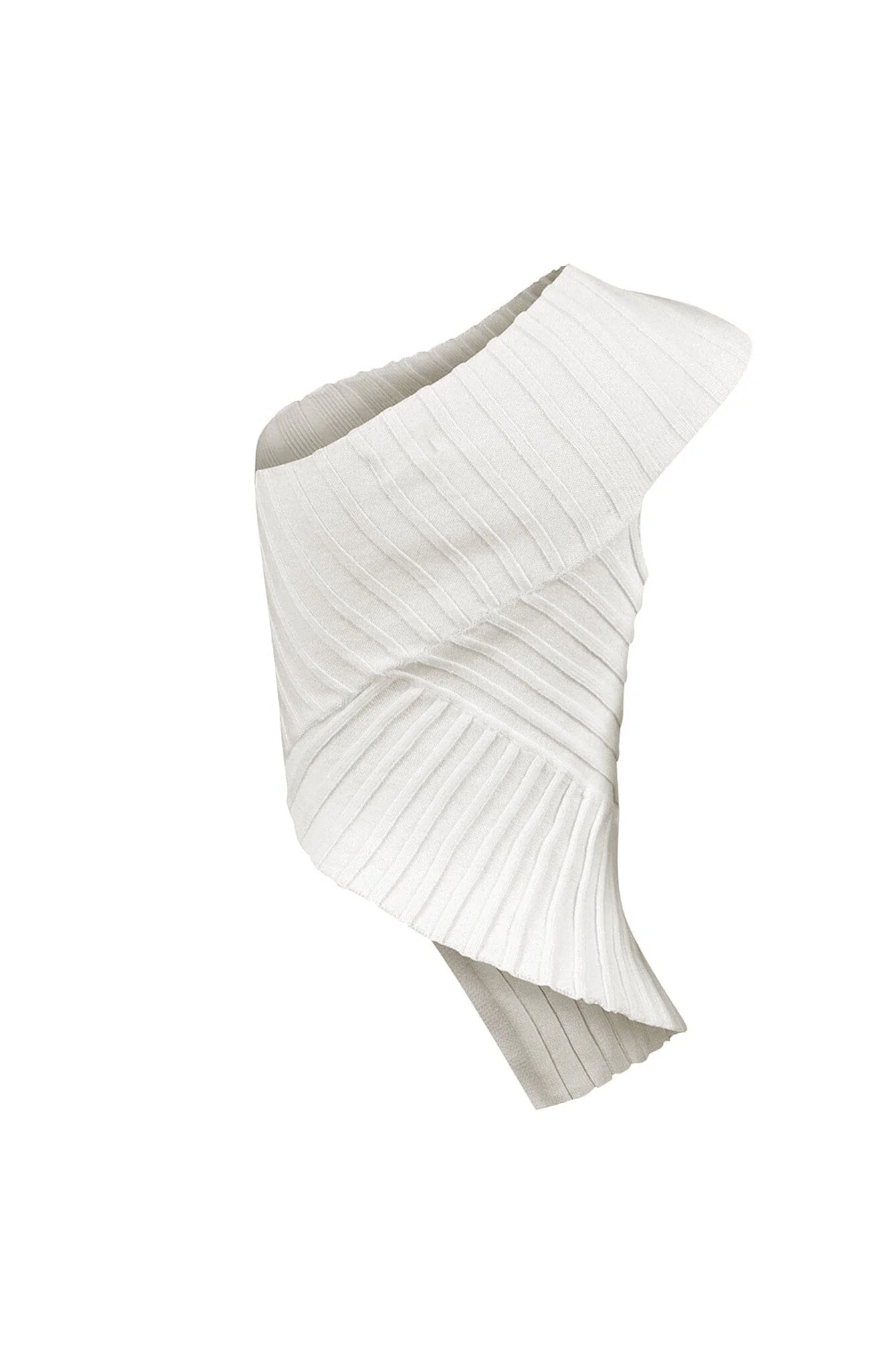 Lila Asymmetrical Knit One Shoulder Top - Image 10