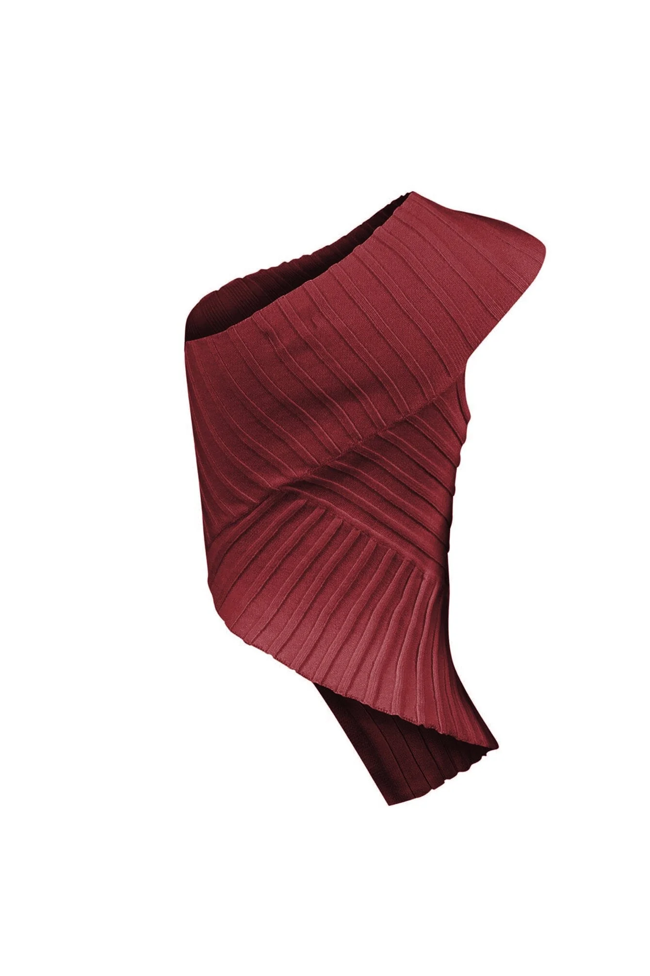 Lila Asymmetrical Knit One Shoulder Top - Image 11