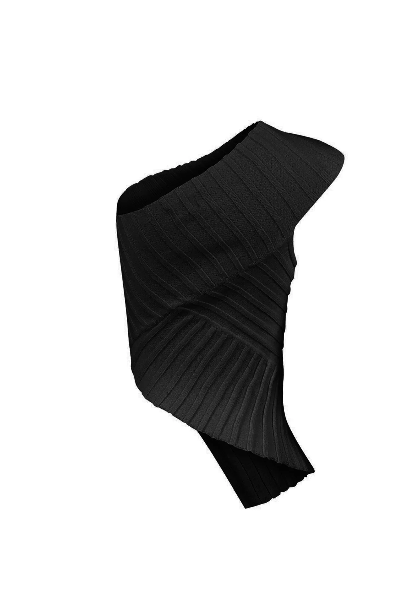 Lila Asymmetrical Knit One Shoulder Top - Image 12