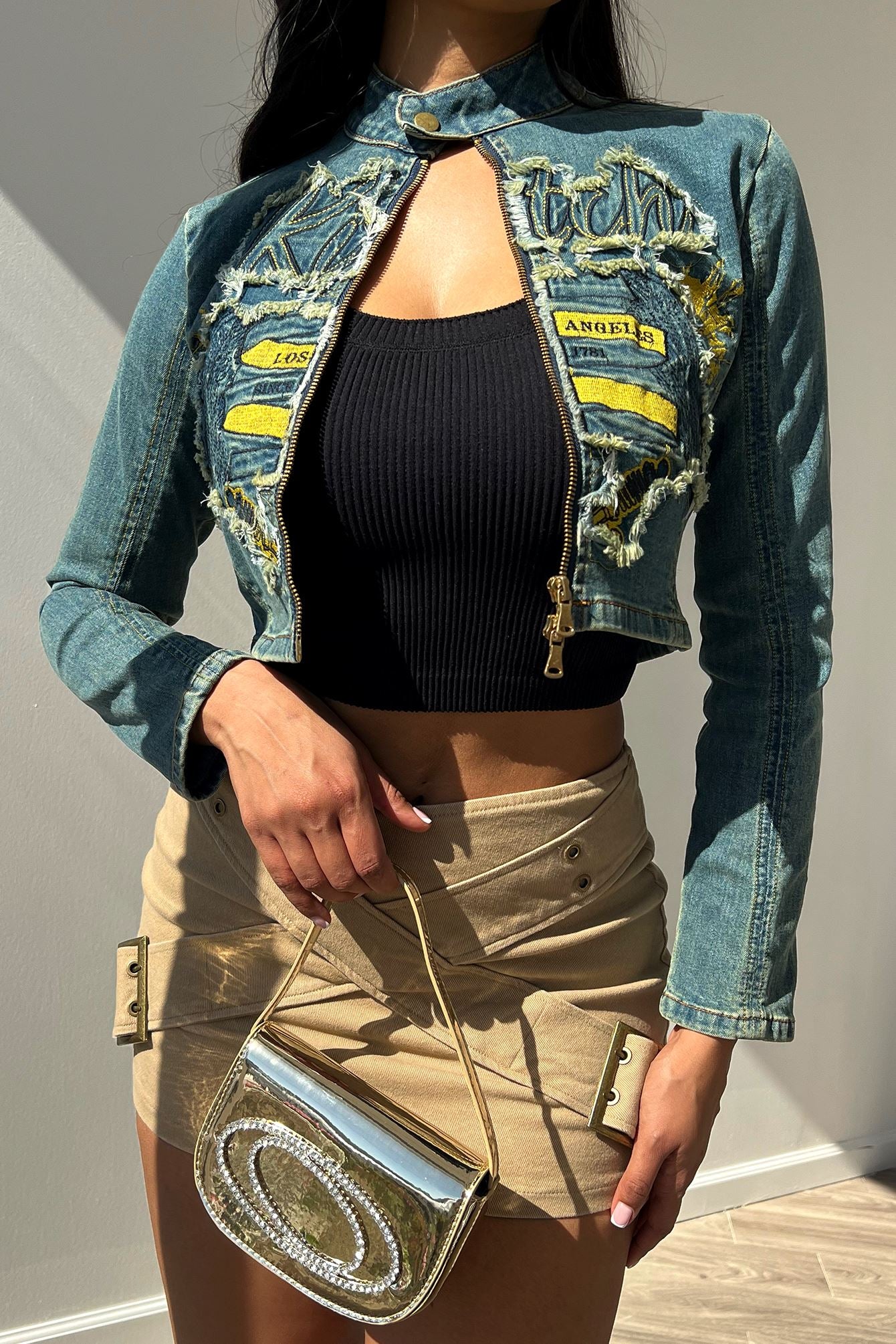 Lover Girl Denim Washed Graphic Jacket - Image 3