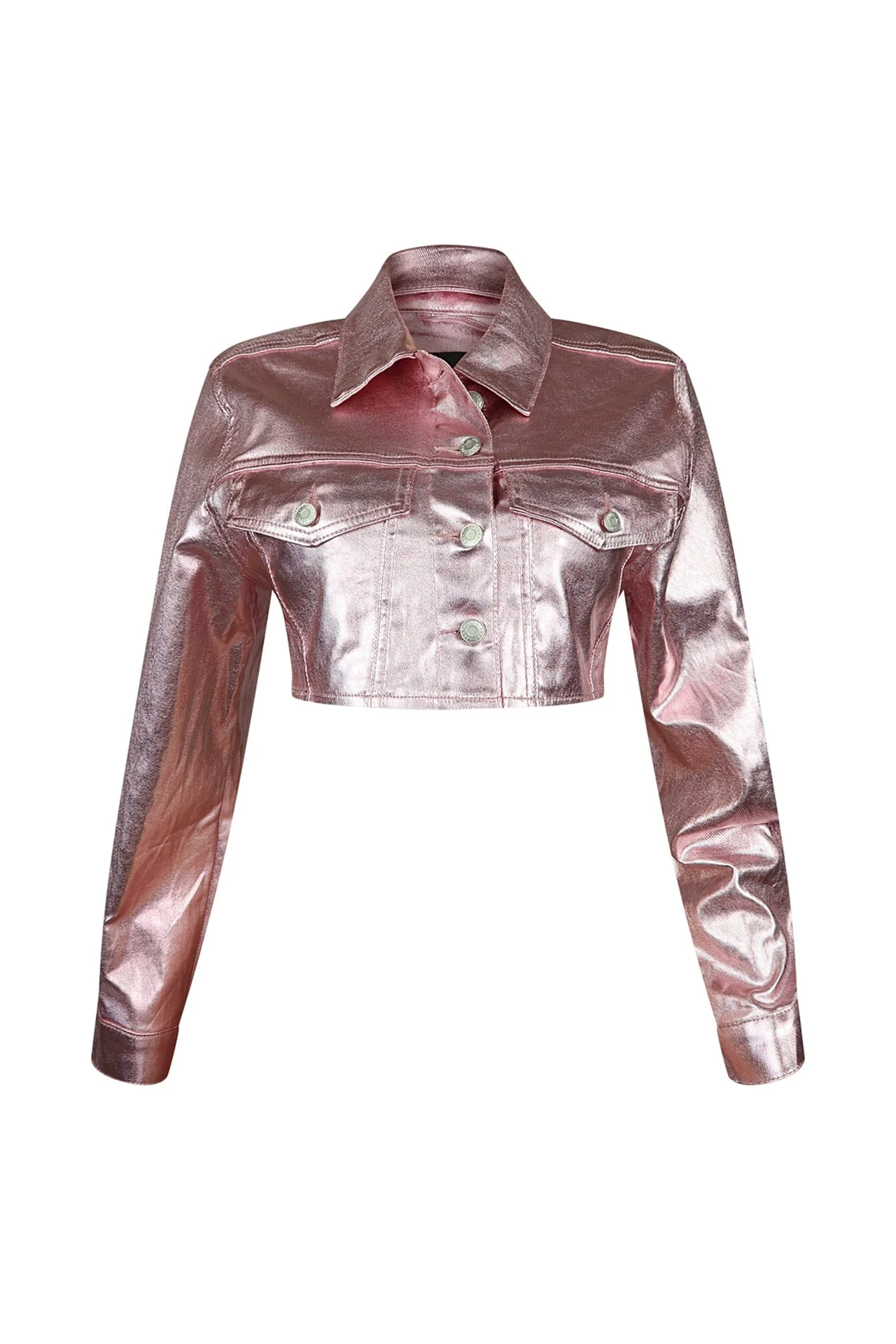 Loxley Metal Foiled Long Sleeve Jacket - Image 4