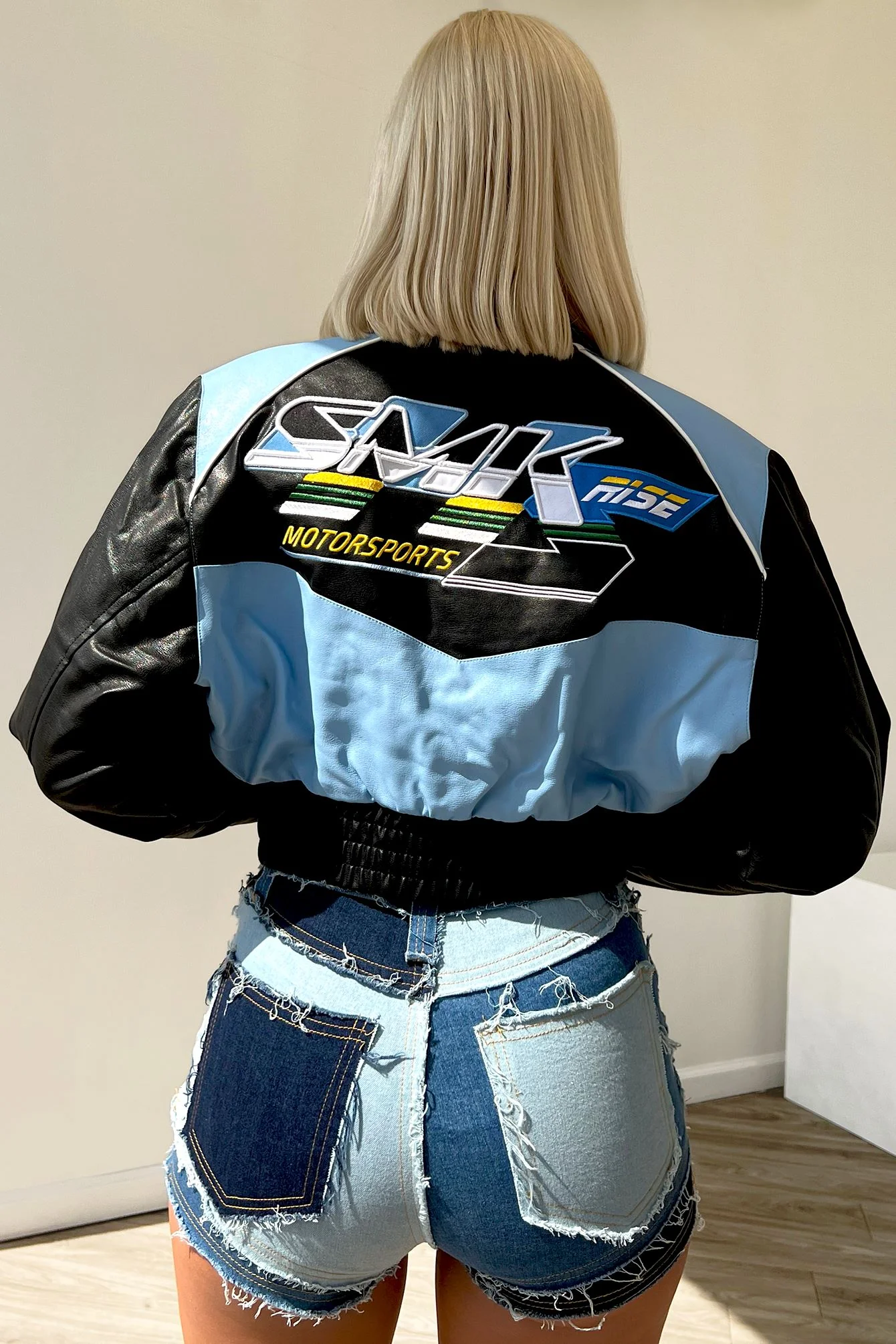 Motorsport Faux Leather Jacket - Image 4