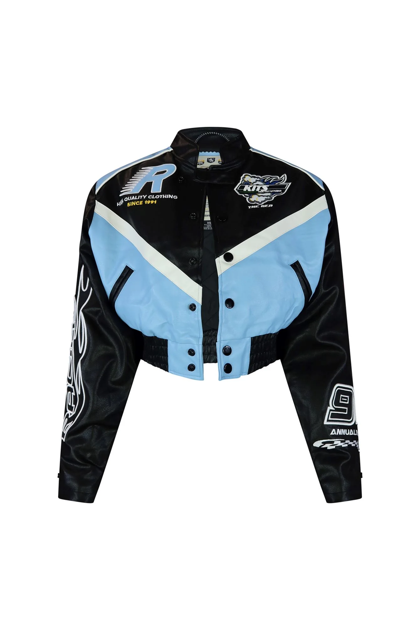 Motorsport Faux Leather Jacket - Image 6