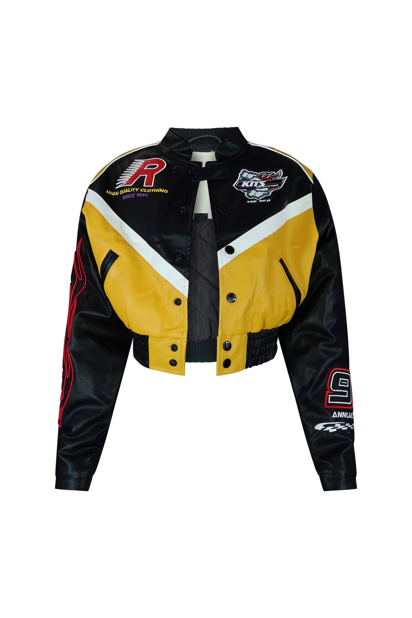Motorsport Faux Leather Jacket - Image 7