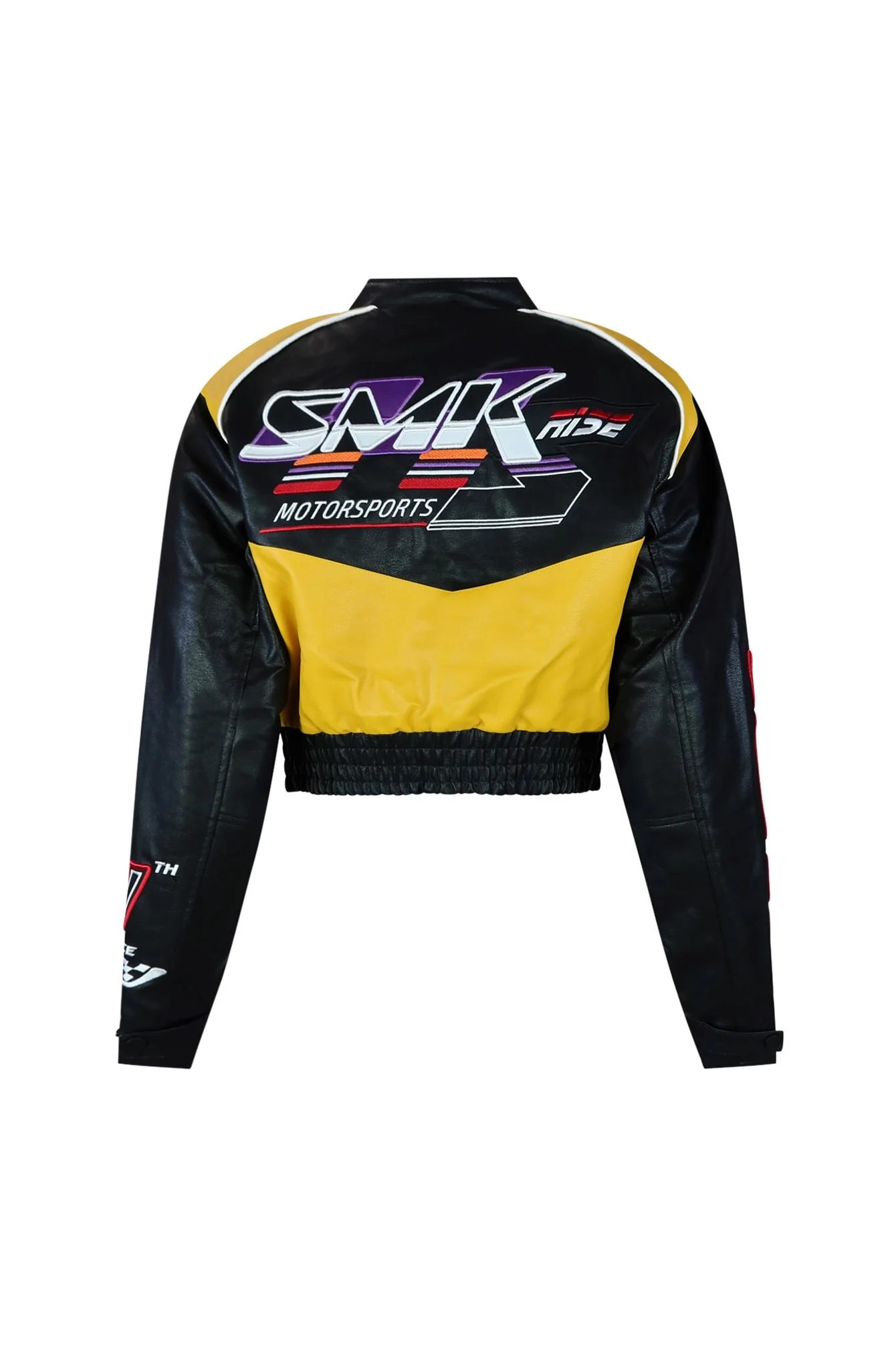 Motorsport Faux Leather Jacket - Image 9