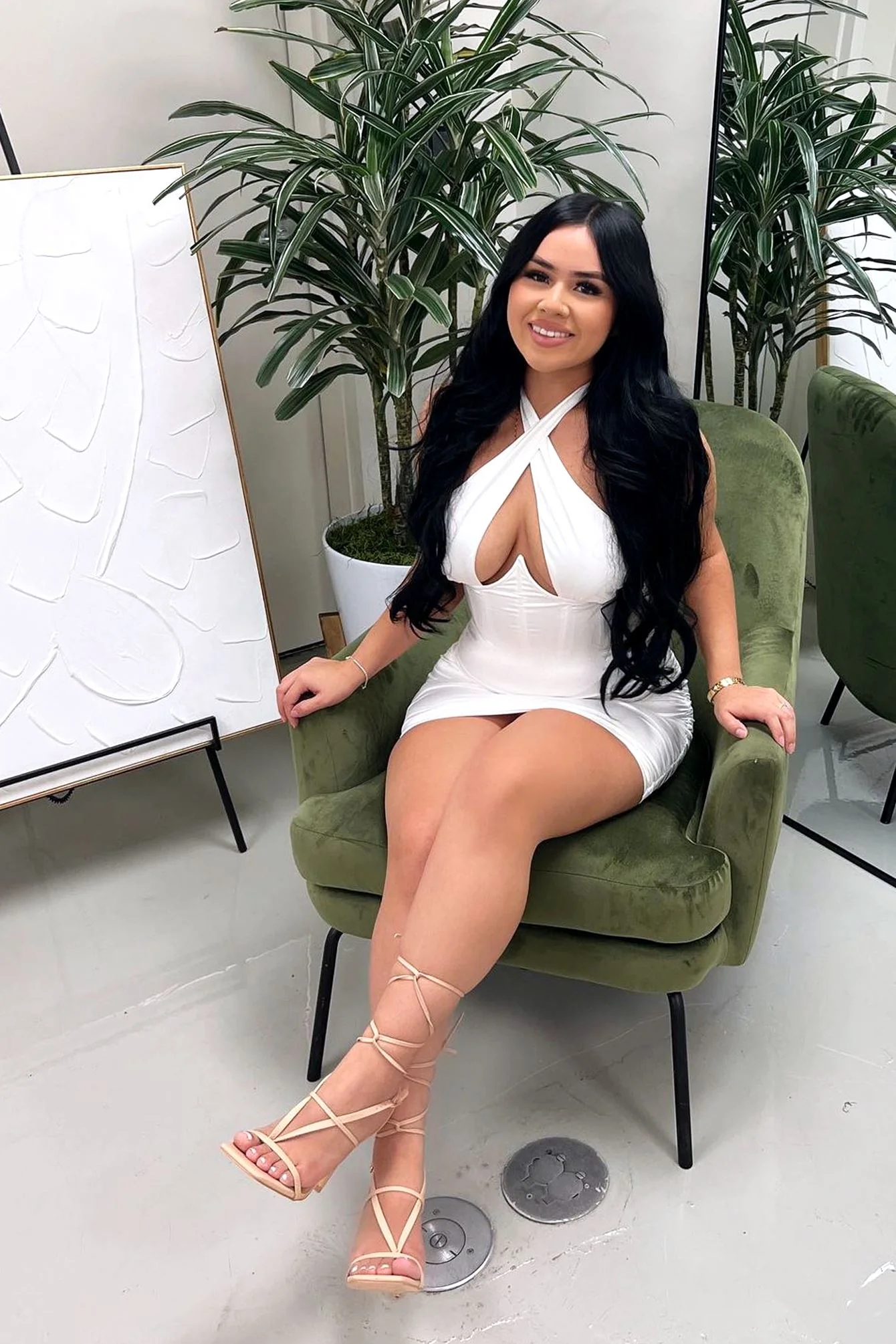 Mykonos Satin Dress - Image 3