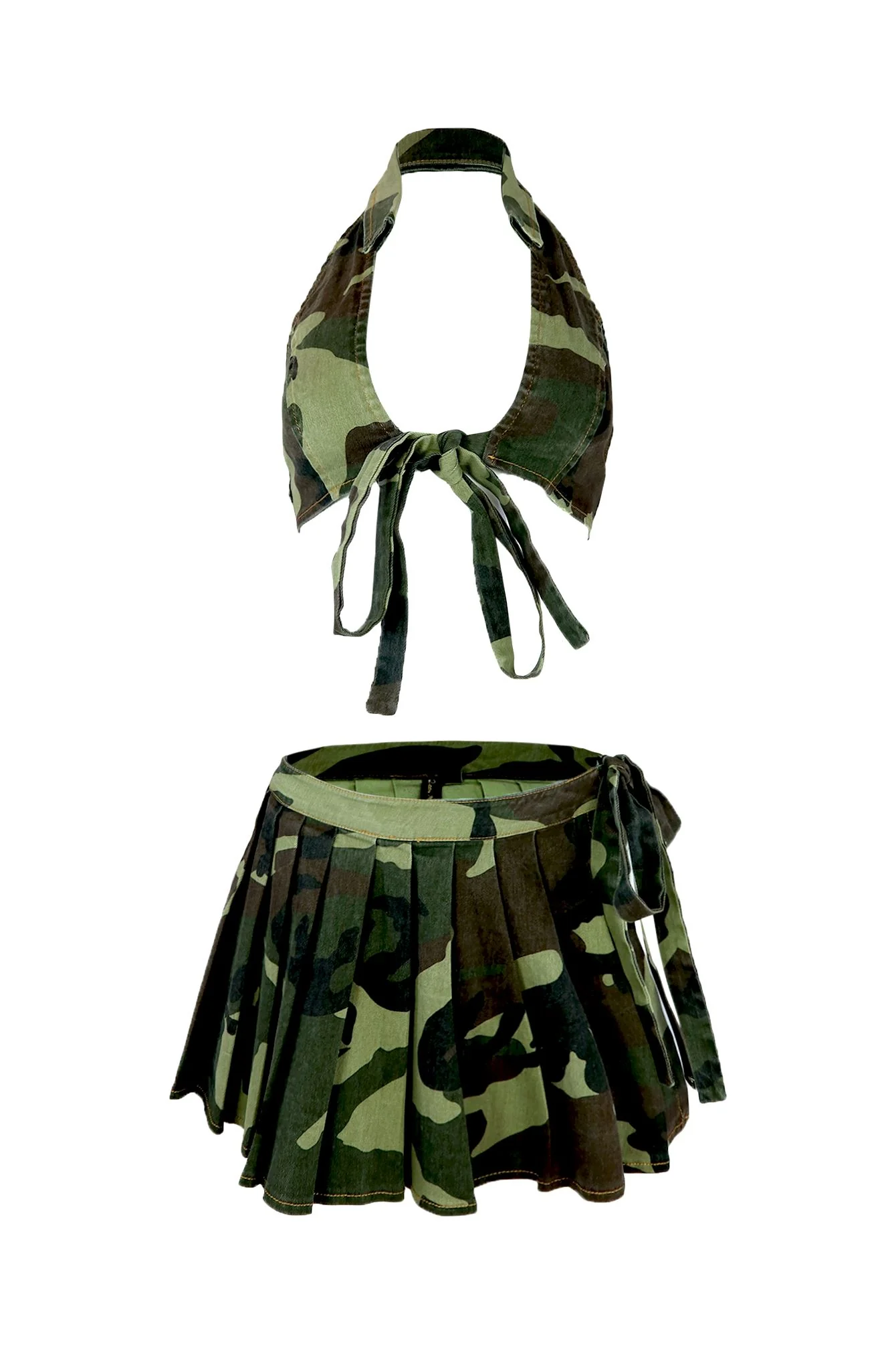 On Sight Halter Top & Mini Skirt SET - Image 3