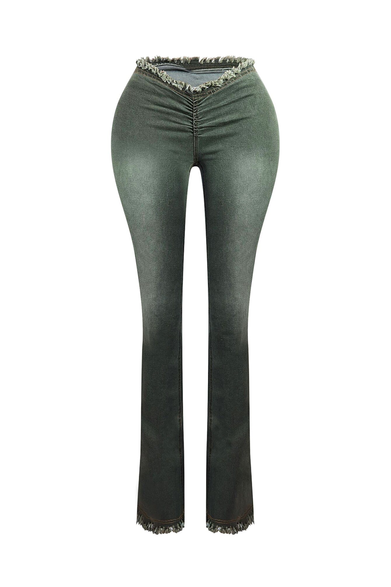 Smokey Low Rise Frayed Denim Jeans - Image 8