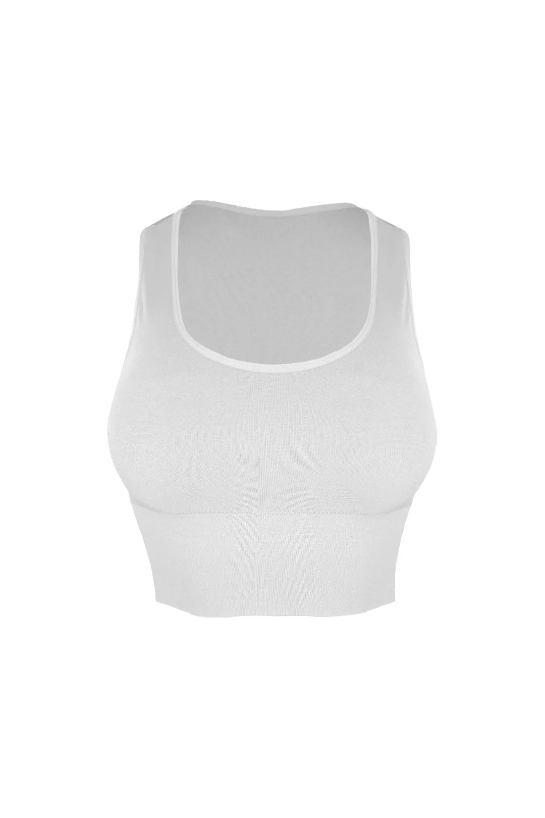 Soft Basic Smooth Scoop Neck Top - Image 4
