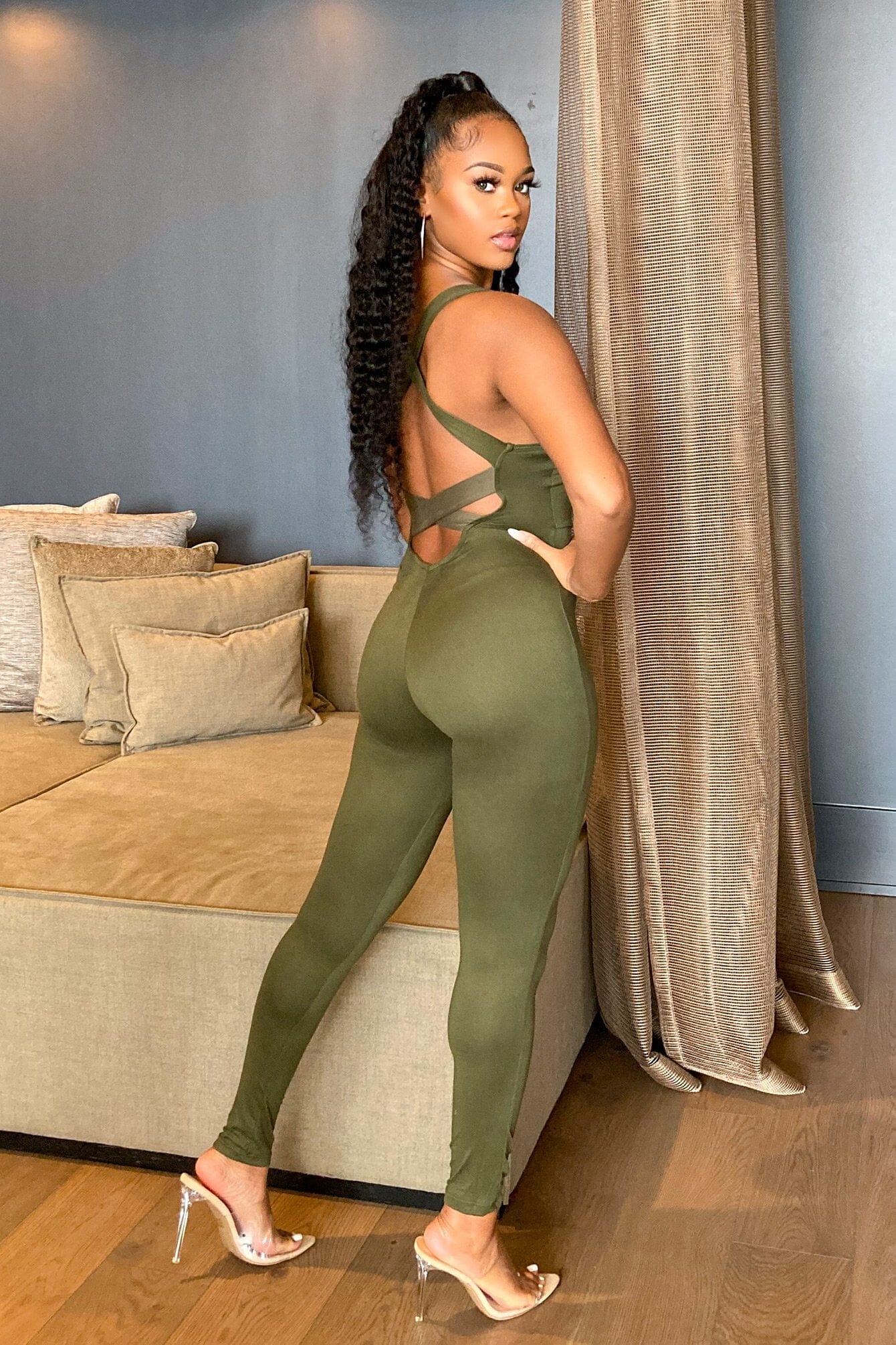 Together Tank Cross Back Jumpsuit - Image 3