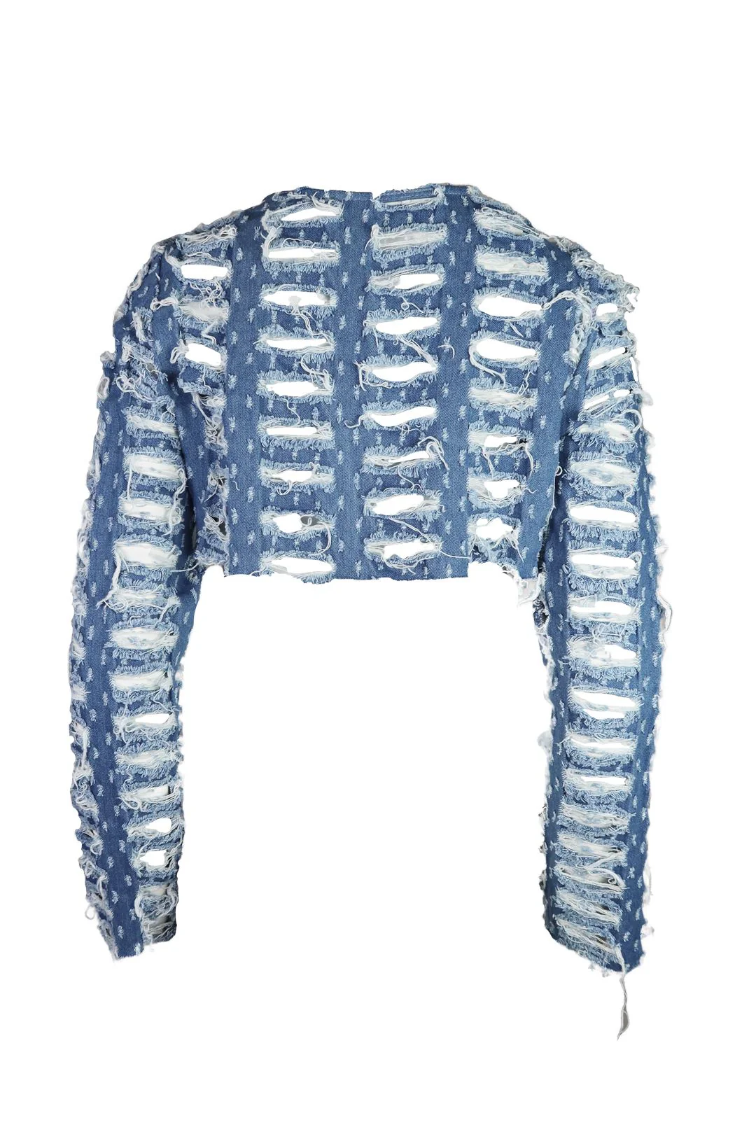 Unfazed Distressed Long Sleeve Top - Image 3
