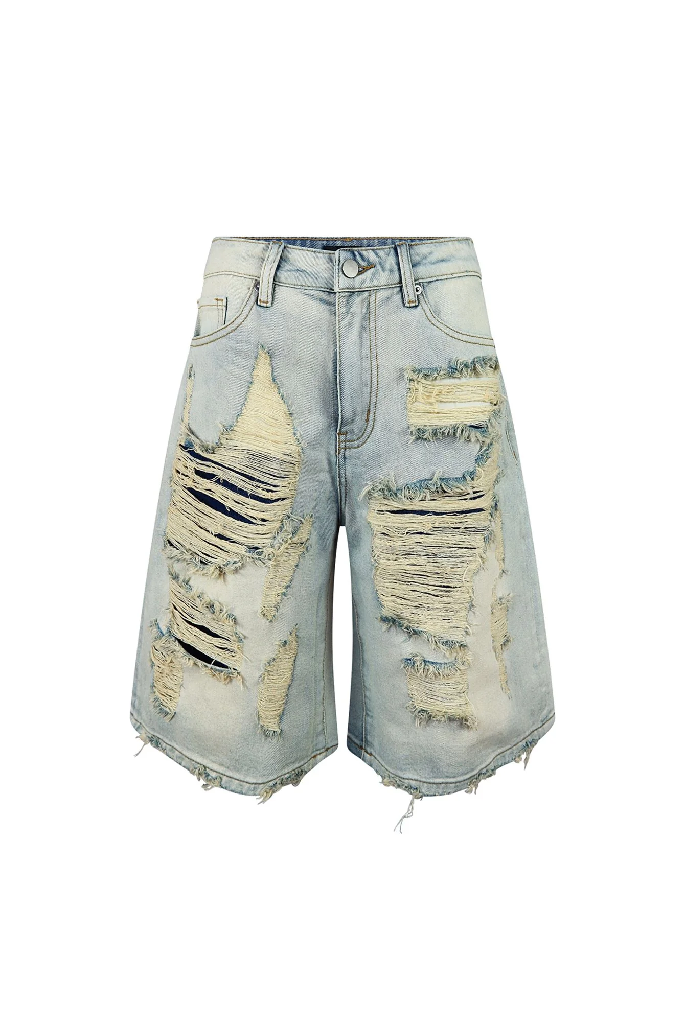 Viveca Distressed Bermuda Shorts - Image 3